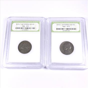 1954 and 1940 Jefferson Nickels*In Custom Holders