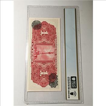 1954 Mexico 1 Peso - Series DW-EF Banknote*Graded Gem Unc 66 PPQ by PCGS