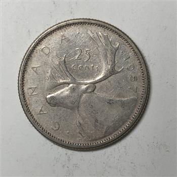 1957 Canada Silver Quarter *High Grade