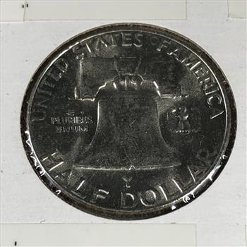 1957 Silver Franklin Half Dollar*High Grade with Nice Luster