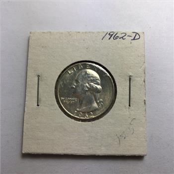 1962 D Silver Quarter *Brilliant Uncirculated