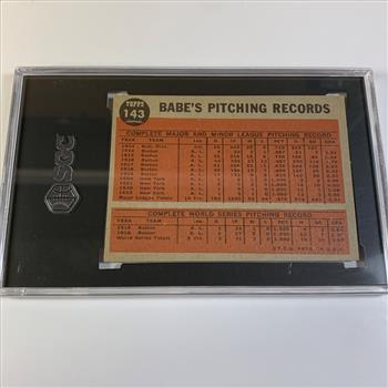 1962 Topps Babe Ruth Special Card Graded Excellent Condition  by SGC HOF Yankees