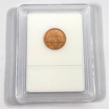 1963 Lincoln Head Memorial Cent*Graded Brilliant Uncirculated by INB