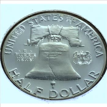 1963 Toned Proof High Grade Franklin Silver Half Dollar