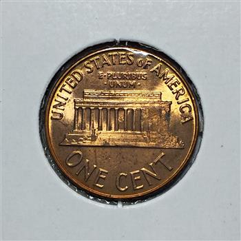 1964 Lincoln Head Memorial Cent Counter-stamped with Lincoln Smoking a Pipe*High Grade with Luster