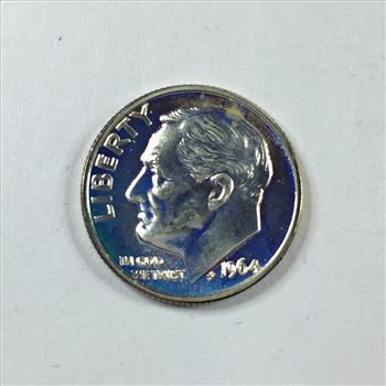 1964 PROOF Roosevelt SILVER Dime
