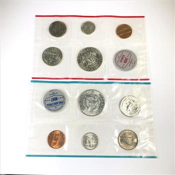 1964 United States Mint Silver Uncirculated Coin Set*Both P & D Mint Marks*In Original US Mint Packaging
