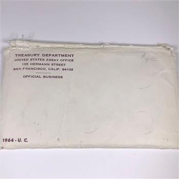 1964 United States Mint Silver Uncirculated Coin Set*In Original US Mint Packaging*Beautiful Luster