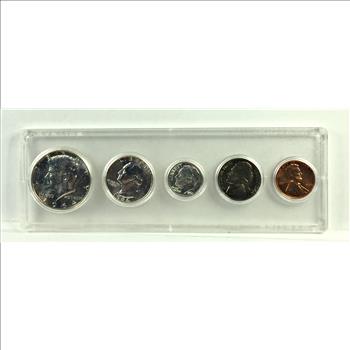 1964 United States Silver Uncirculated Coin Set*Kennedy Half Dollar*Nice Luster*In Whitman Holder