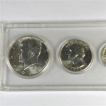1964 United States Silver Uncirculated Coin Set*Lustrous*In Custom Whitman Holder