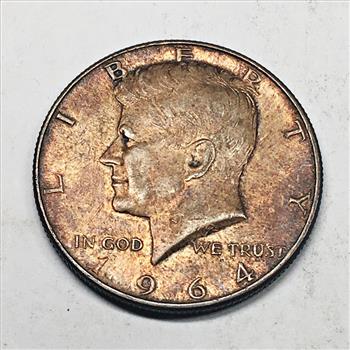 1964-D Silver Kennedy Half Dollar*Tone!