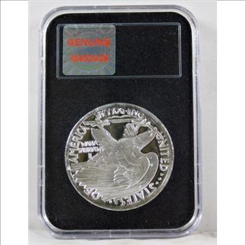 1965 BROKEN SWORD Peace Silver Dollar*Graded Gem BrilliantUncirculated by NCG*1oz .999 Fine Silver