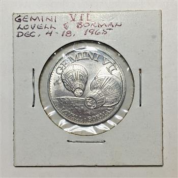 1965 Gemini VII Medallion*Man in Space*Aluminum*26mm