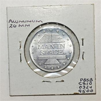 1965 Gemini VII Medallion*Man in Space*Aluminum*26mm