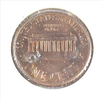 1965 Lincoln Head Memorial Cent*Counter-stamped with Batman Logo*High Grade RED