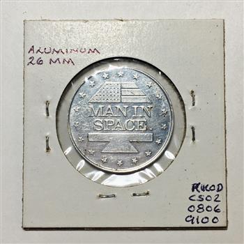 1966 Gemini IV Medallion*Man in Space*Aluminum*26mm
