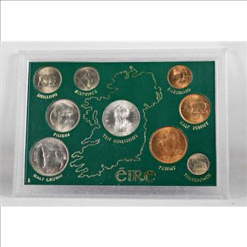 1966 Ireland Uncirculated Coin Set*Nine Coins in Custom Holder
