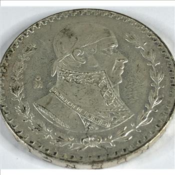 1966Mo Mexico Silver Peso*High Grade