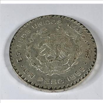 1966Mo Mexico Silver Peso*High Grade