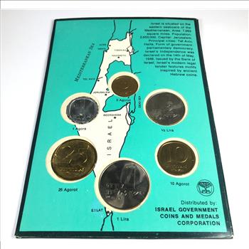 1967 Coins of Israel*Set of Six Coin Specimen Set*Produced by the Israel Government Printer