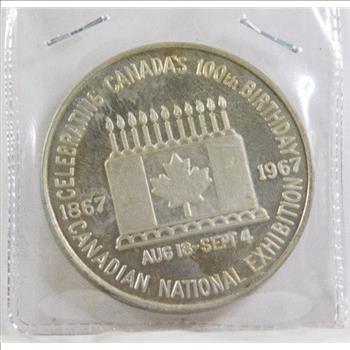 1967 Medallion Celebrating the centennial of Canada*Canadian National Exhibition