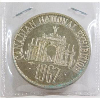 1967 Medallion Celebrating the centennial of Canada*Canadian National Exhibition