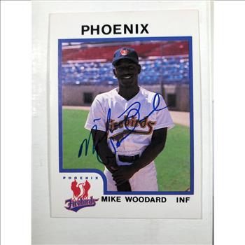 1967 Mike Woodard Signed Baseball ProCard*Phoenix Firebirds