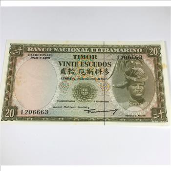 1967 Portuguese Timor 20 Escudos*Crisp Uncirculated