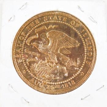 1968 Illinois Sesquicentennial Medallion