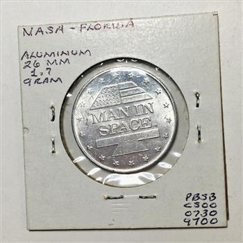 1969 Apollo IX Medallion*Man in Space*Aluminum*26mm