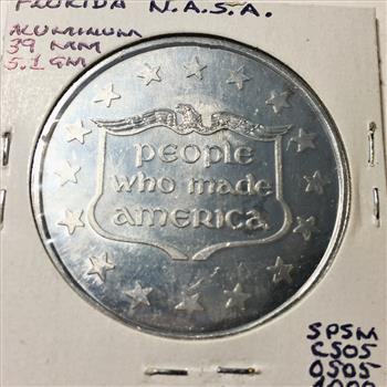 1969 Neil Armstrong*First Man on the Moon Aluminum Medallion*1.5