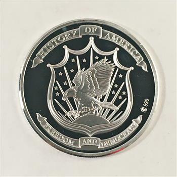 19.7 Grams .999 Fine Proof Silver Medallion*1776 Declaration of Independence Commemorative
