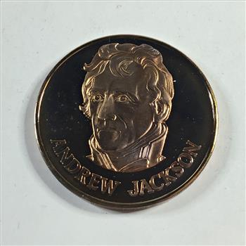1971 Andrew Jackson Commemorative Bronze Medallion*Proof*1.5