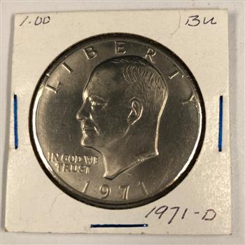 1971 D Eisenhower Dollar Coin *High Grade
