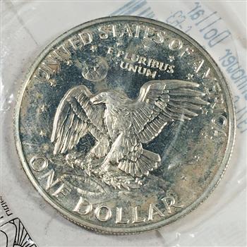 1971-S Eisenhower Proof Cald Silver Dollar*Graded Ch Proof by Littleton Coin Company