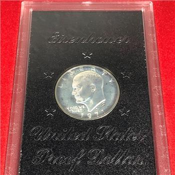 1971-S United States Eisenhower Proof Silver Dollar*Deep Cameo*In Original US Mint Packaging