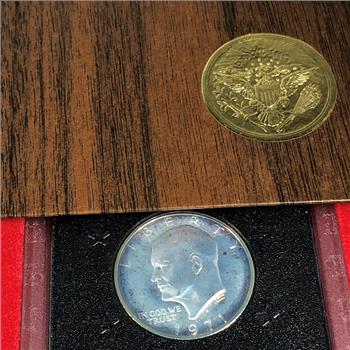 1971-S United States Eisenhower Proof Silver Dollar*Deep Cameo*In Original US Mint Packaging