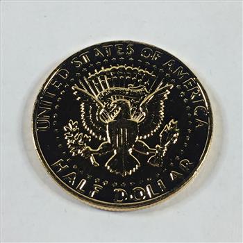 1972 24K Gold Layered Kennedy Half Dollar