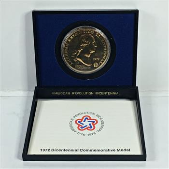 1972 American Revolution Bicentennial Commemorative Bronze Medal*George Washington