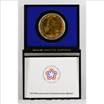1972 American Revolution Bicentennial Commemorative Medal*George Washington*Sons of Liberty