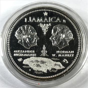 1972 Jamaica Proof Silver $10-10th Anniversary of Independence*Deep Cameo