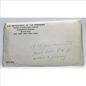 1972 United States Mint Uncirculated Coin Set*Both P & D Mint Marks Plus 