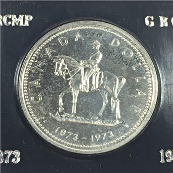 1973 Canada Royal Canadian Mountie Proof Silver Dollar*In Original Packaging
