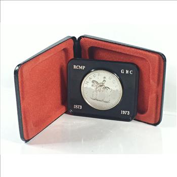 1973 Canada Royal Canadian Mountie Proof Silver Dollar*In Original Packaging