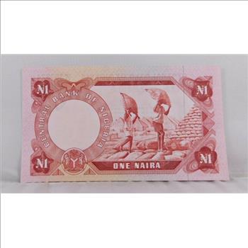 1973 Nigeria One Naira High Grade Banknote