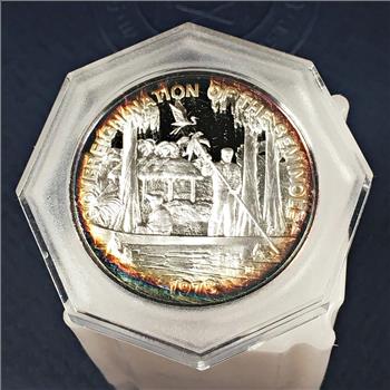 1973 The Florida Seminole People's History, .80oz .999 Silver Medallion and Signature of the Tribal Chairman