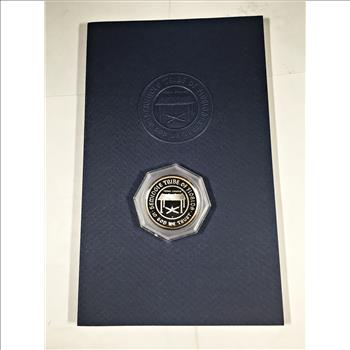 1973 The Florida Seminole People's History, .80oz .999 Silver Medallion and Signature of the Tribal Chairman