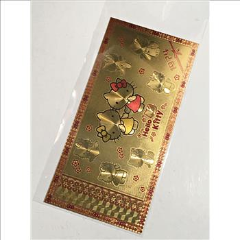 1974 Hello Kitty Gold Foil Banknote