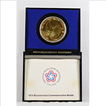 1974 John Adams - First Continental Congress - American Revolution Commemorative Medal