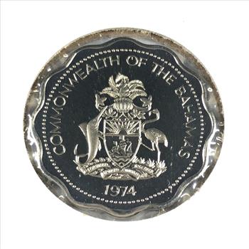 1974 Proof Bahamas 10 Cents*DCAM